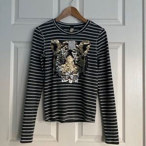 Free People Tiger Long Sleeved Shirt